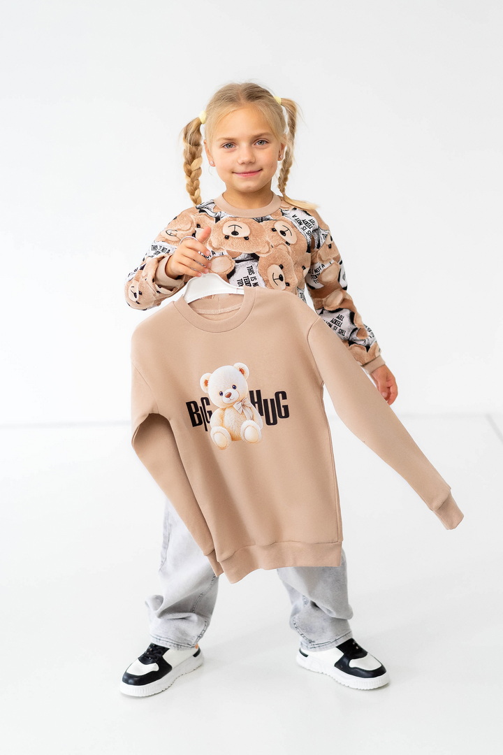 Комплект для дівчаток з 2-х світшотів 